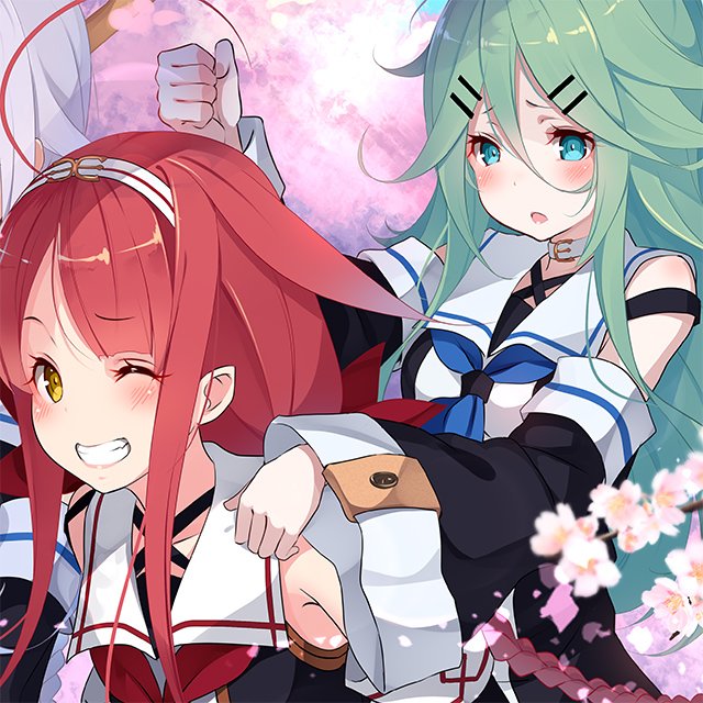 yamakaze, kawakaze, umikaze, and kawakaze kai ni (kantai collection) drawn by kujou_ichiso