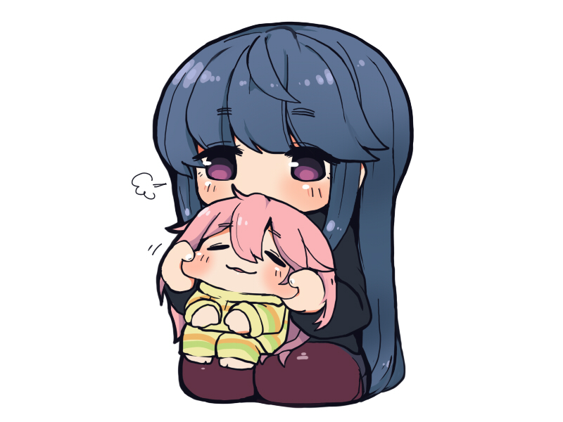 shima rin and kagamihara nadeshiko (yurucamp) drawn by nekodason