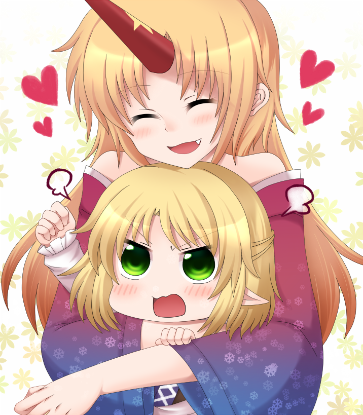 mizuhashi parsee and hoshiguma yuugi (touhou) drawn by shiohachi