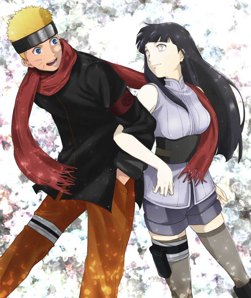 uzumaki naruto and hyuuga hinata (naruto and 1 more) drawn by daijuu