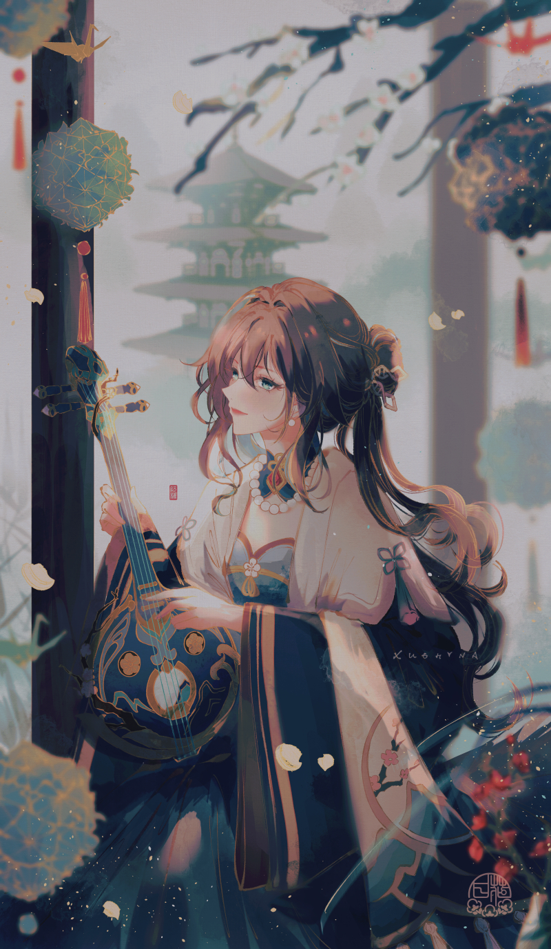 ruan mei (honkai and 1 more) drawn by chocolat_(momoiro_piano) and xuehina