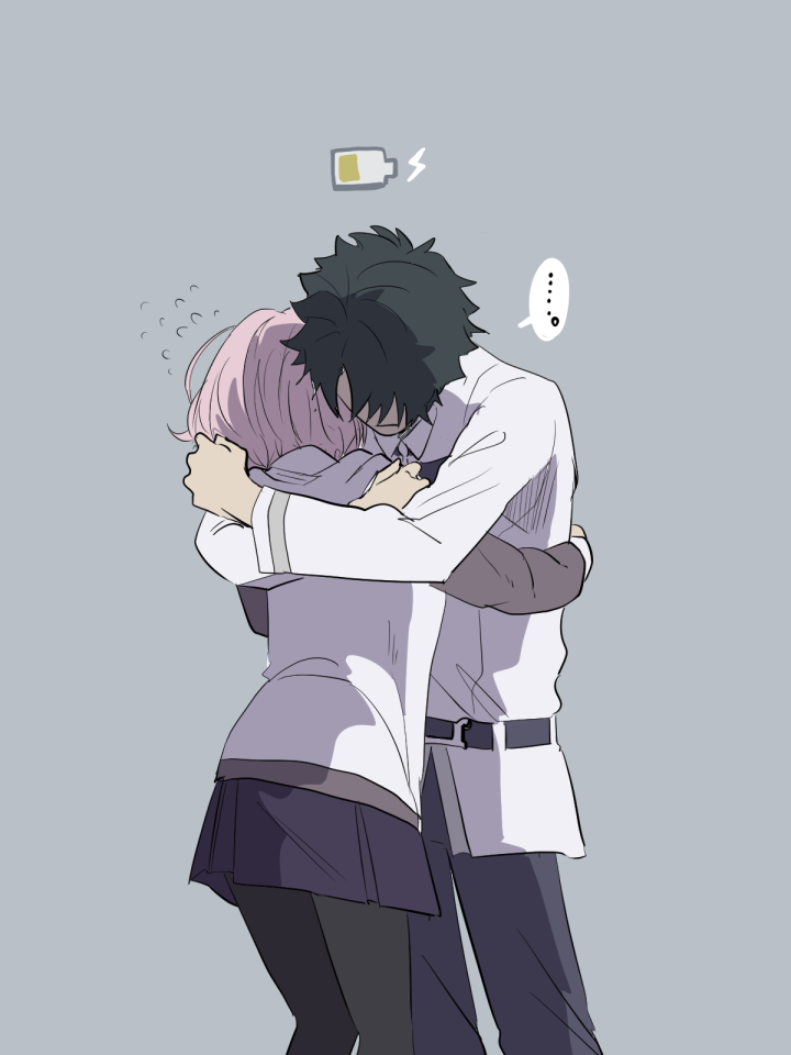 mash kyrielight and fujimaru ritsuka (fate and 1 more) drawn by metarogu