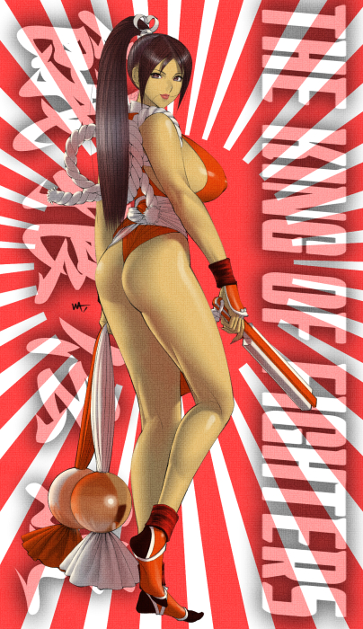 shiranui mai (the king of fighters and 1 more) drawn by wakino_keibun