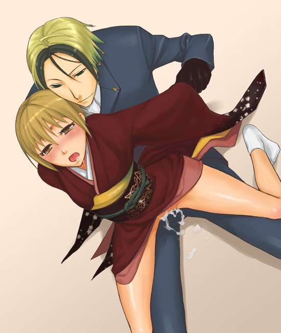 katsuragi yako and nougami neuro (majin tantei nougami neuro)