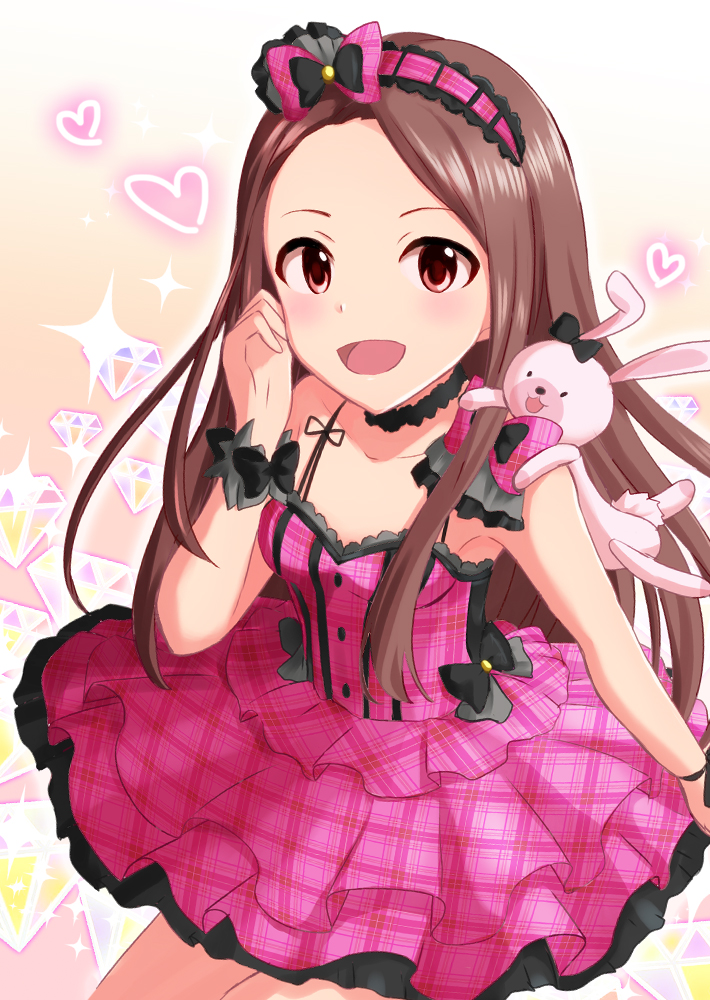 minase iori and usa-chan (idolmaster and 1 more) drawn by azuma_kei