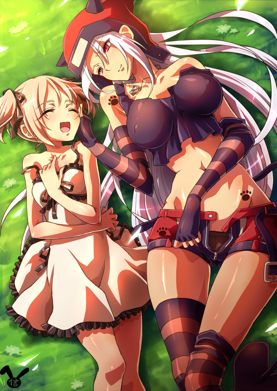 chloe fleurage and annerose redrum (original) drawn by mochimako_(mushikera_hoi2)