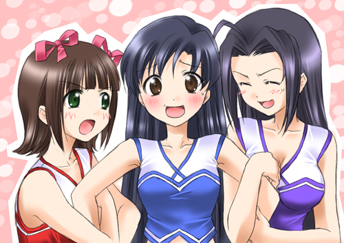 kisaragi chihaya, amami haruka, and miura azusa (idolmaster and 1 more) drawn by itsuki_sayaka