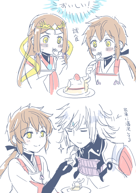 lora, jin, and fan la norne (xenoblade chronicles and 2 more) drawn by mizuki_riko