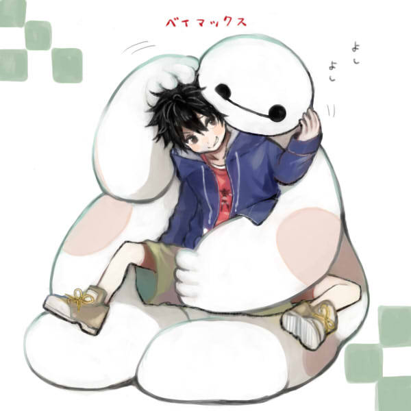 baymax and hiro hamada (big hero 6) drawn by tenhana39