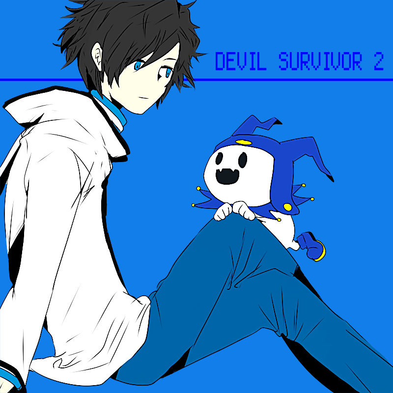 jack frost and protagonist (shin megami tensei and 2 more) drawn by massan_(k_naga)