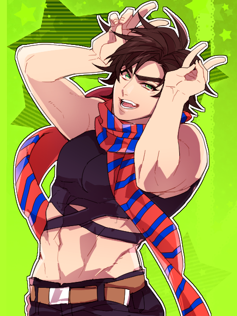 joseph joestar (jojo no kimyou na bouken and 1 more) drawn by chikusawa