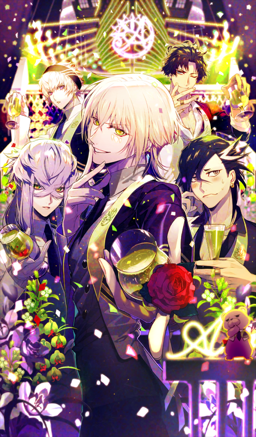 asclepius, mandricardo, jason, orion, castor, and 1 more (fate and 1 more) drawn by hanamura_mai
