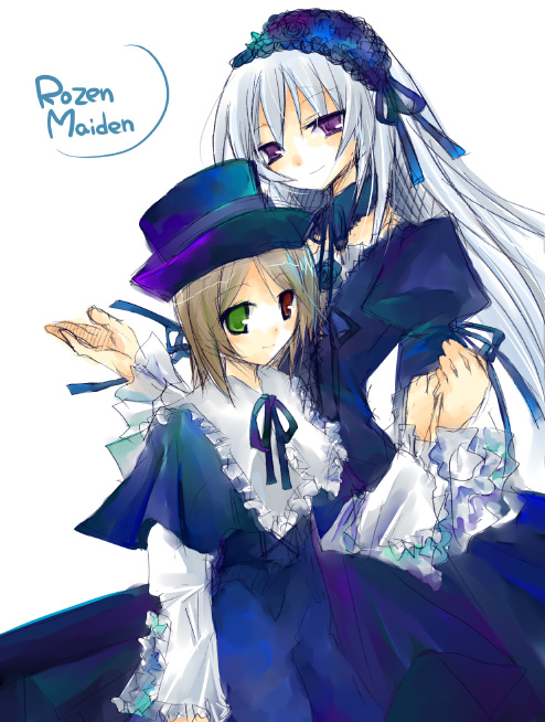 suigintou and souseiseki (rozen maiden) drawn by suzushiro_kurumi
