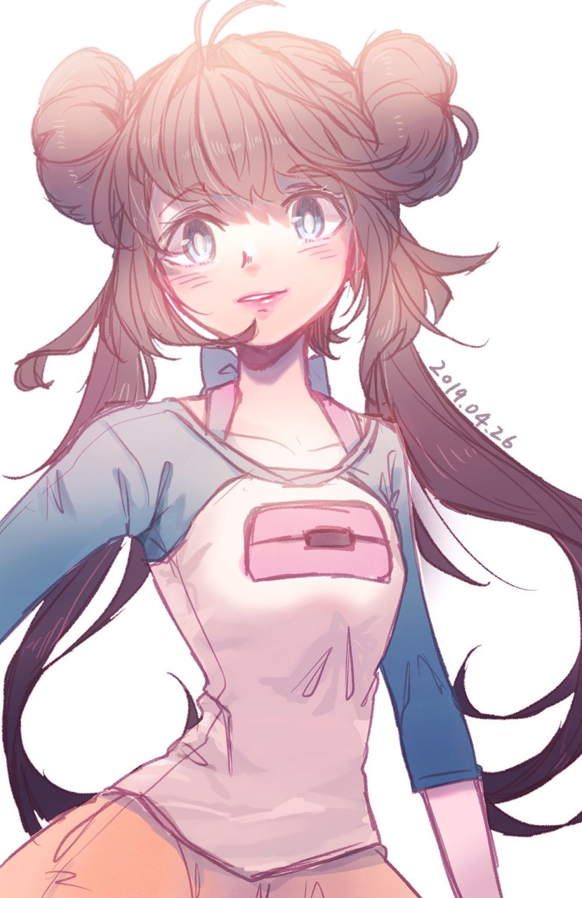 rosa (pokemon and 1 more) drawn by r.aka.