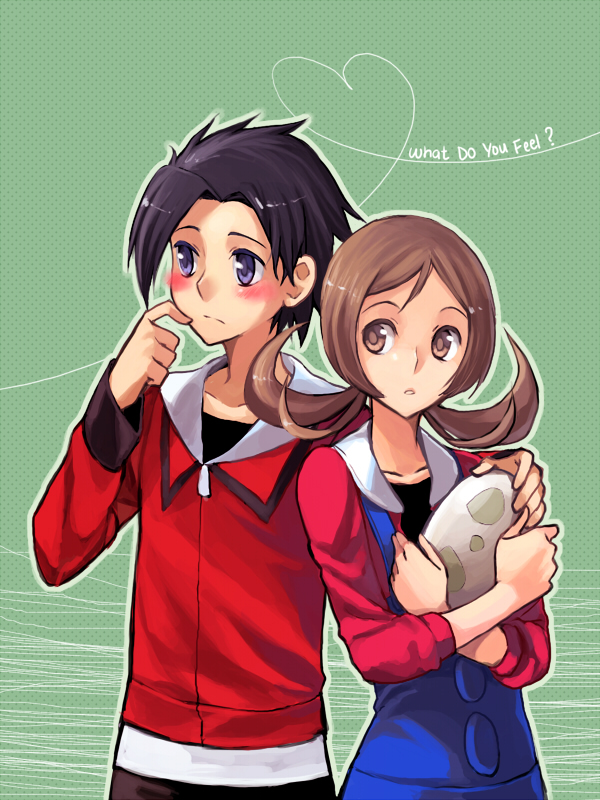 ethan and lyra (pokemon and 1 more) drawn by cezaria