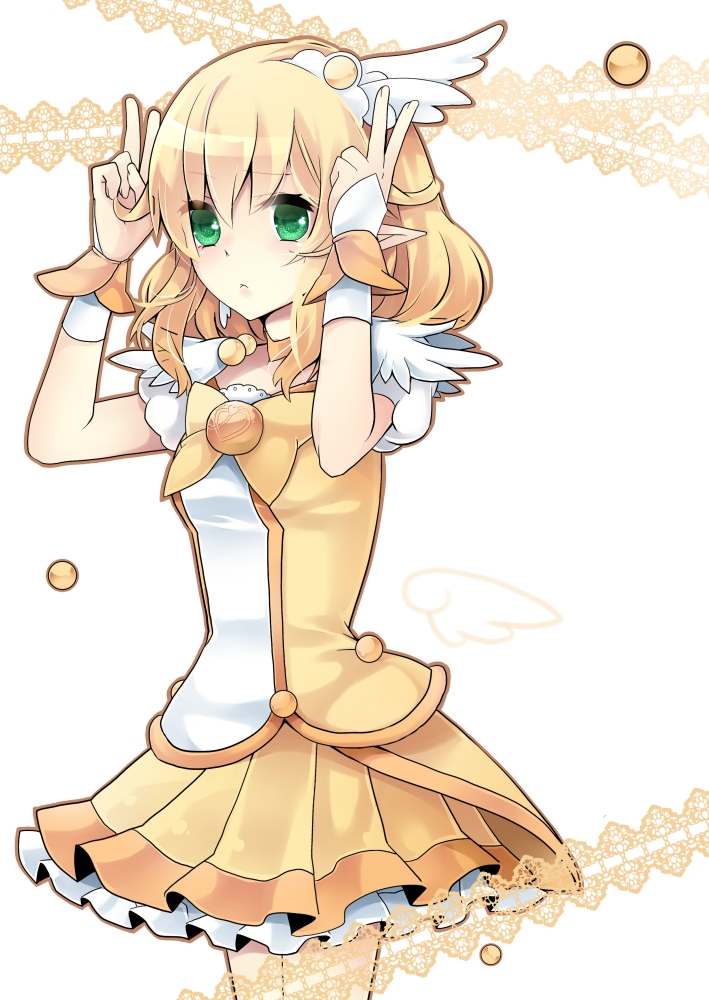 mizuhashi parsee and cure peace (touhou and 2 more) drawn by minato_usagi