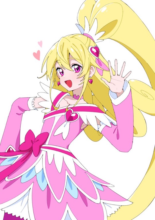 aida mana and cure heart (precure and 1 more) drawn by shirako_love