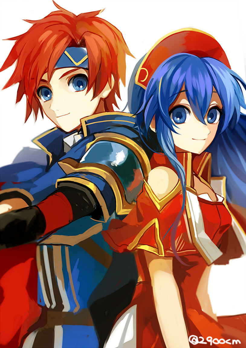 roy and lilina (fire emblem and 1 more) drawn by nana_(nanalog76)