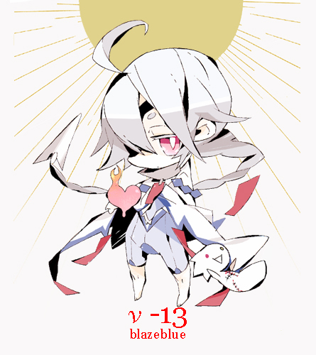 ragna the bloodedge and nu-13 (blazblue) drawn by pri_sm