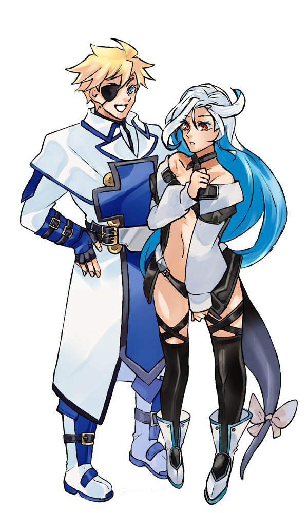 dizzy, ky kiske, sin kiske, and unika (guilty gear and 1 more) drawn by nishimoto