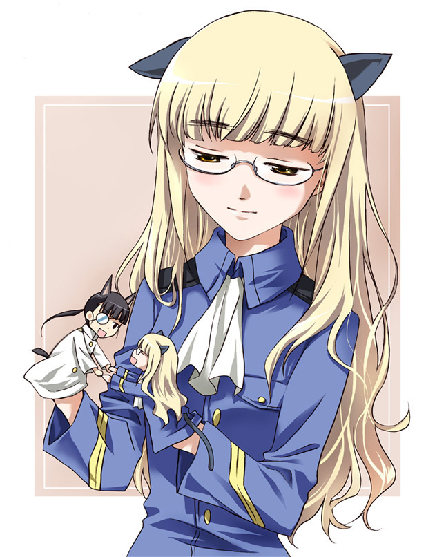 perrine h. clostermann and sakamoto mio (world witches series and 1 more) drawn by agahari