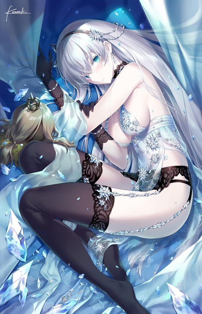 artoria pendragon, anastasia, and viy (fate and 1 more) drawn by kousaki_rui