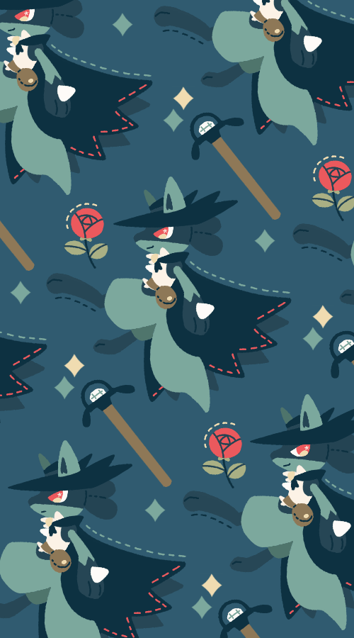 lucario and sir aaron (pokemon and 2 more) drawn by satsumapotato