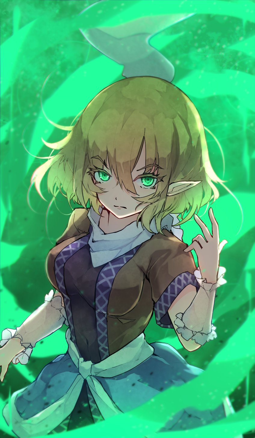 mizuhashi parsee (touhou) drawn by chiroru_(cheese-roll)