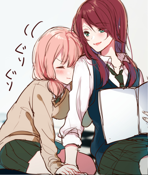 uehara himari and udagawa tomoe (bang dream!) drawn by mizukikushou