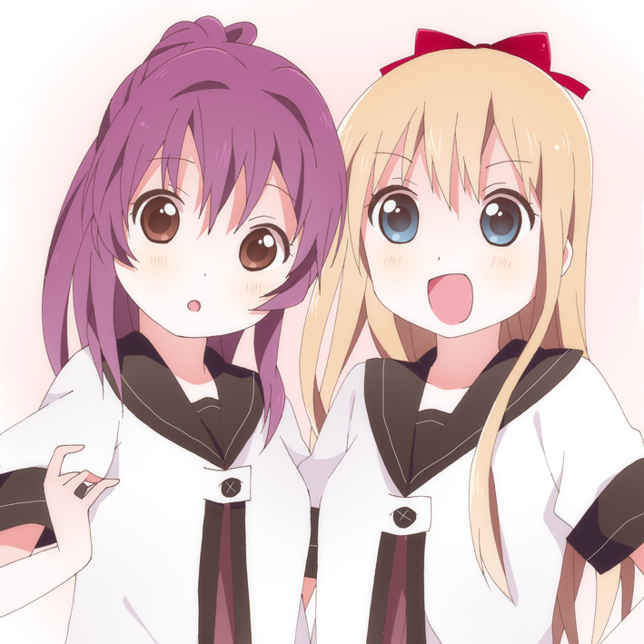 toshinou kyouko and sugiura ayano (yuruyuri) drawn by kumakichi_(toshigat)