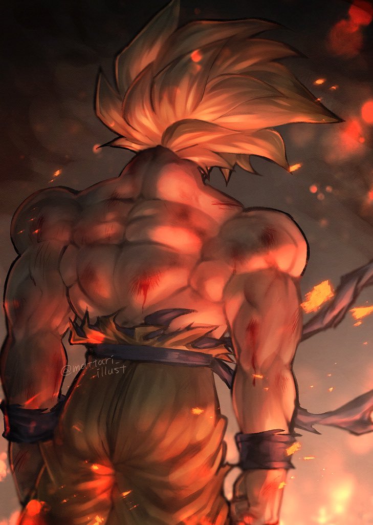 son goku (dragon ball and 1 more) drawn by mattari_illust