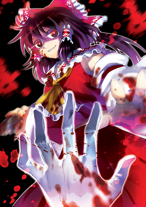 hakurei reimu and yakumo yukari (touhou) drawn by irua