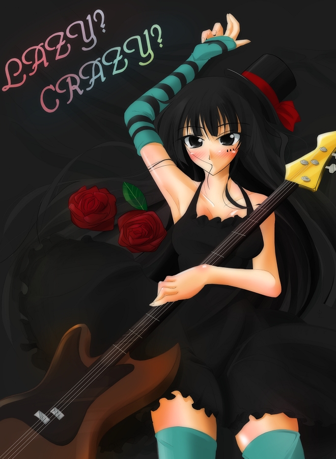 akiyama mio (k-on!) drawn by kuroinu_(sonoba_shinogi)