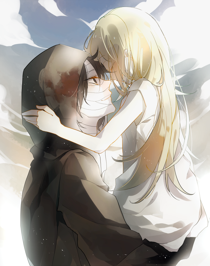 rachel gardner and isaac foster (satsuriku no tenshi) drawn by chihana_(6477261)