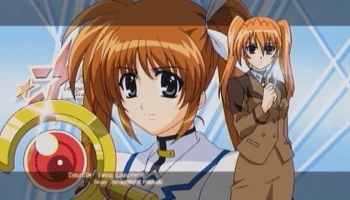 takamachi nanoha, raising heart, teana lanster, and cross mirage (lyrical nanoha and 1 more)