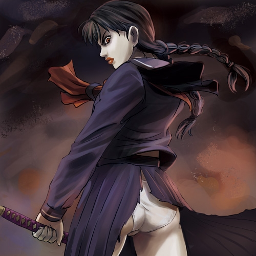 saya (blood the last vampire) drawn by haruyama_kazunori