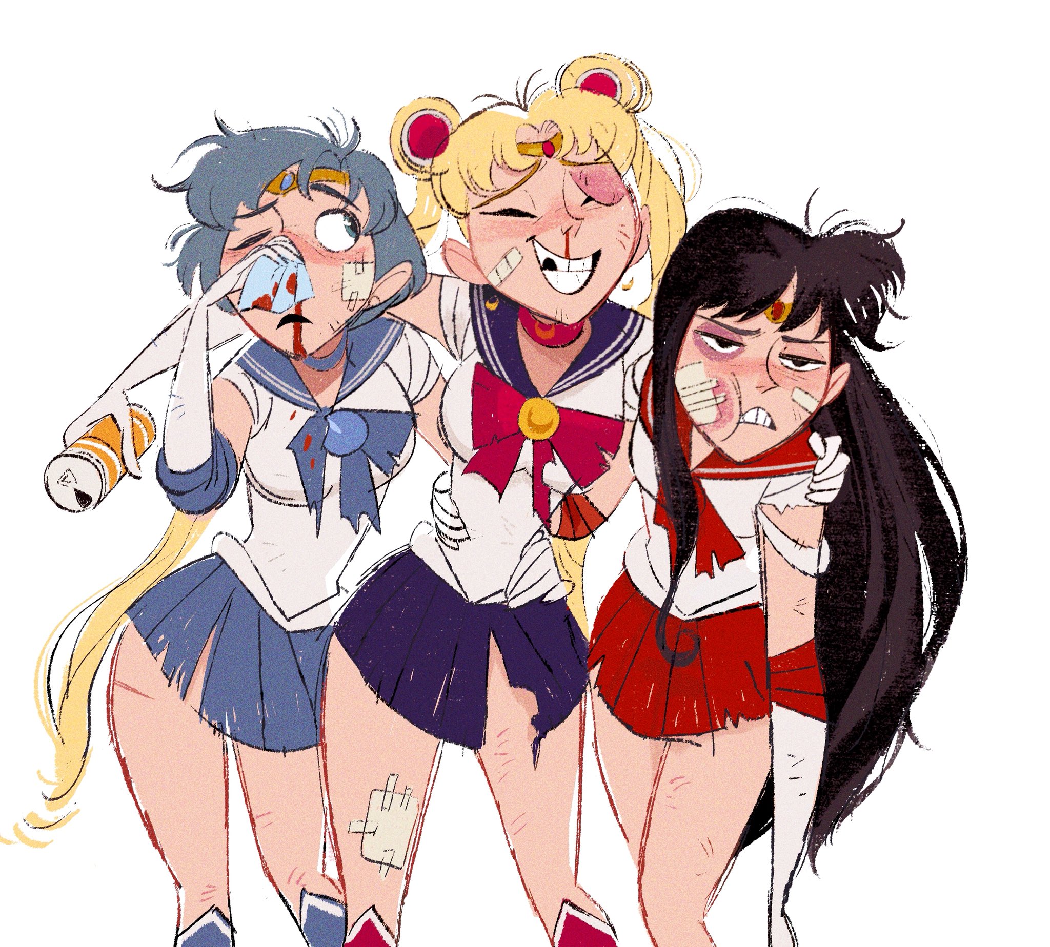 Tsukino Usagi Sailor Moon Mizuno Ami Hino Rei Sailor Mercury