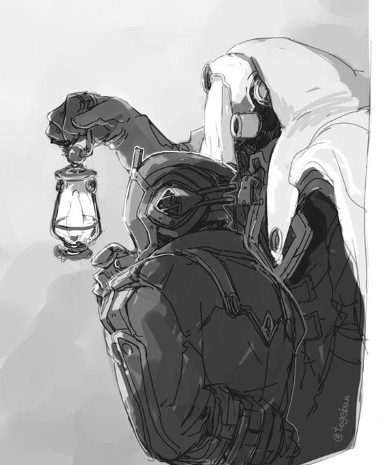 bondrewd and gyarike (made in abyss) drawn by toge_(owannun)