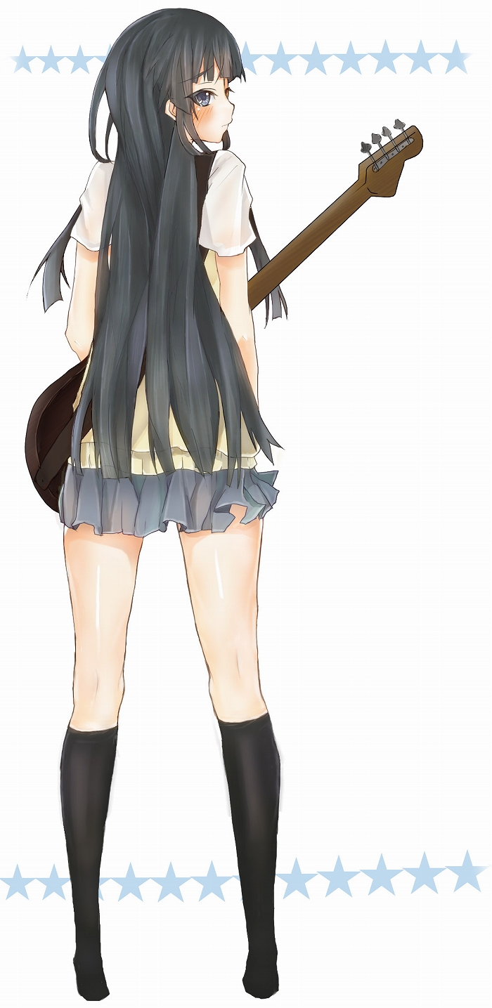 akiyama mio (k-on!) drawn by ako_(clover01) and ako_(so_crazy!?)