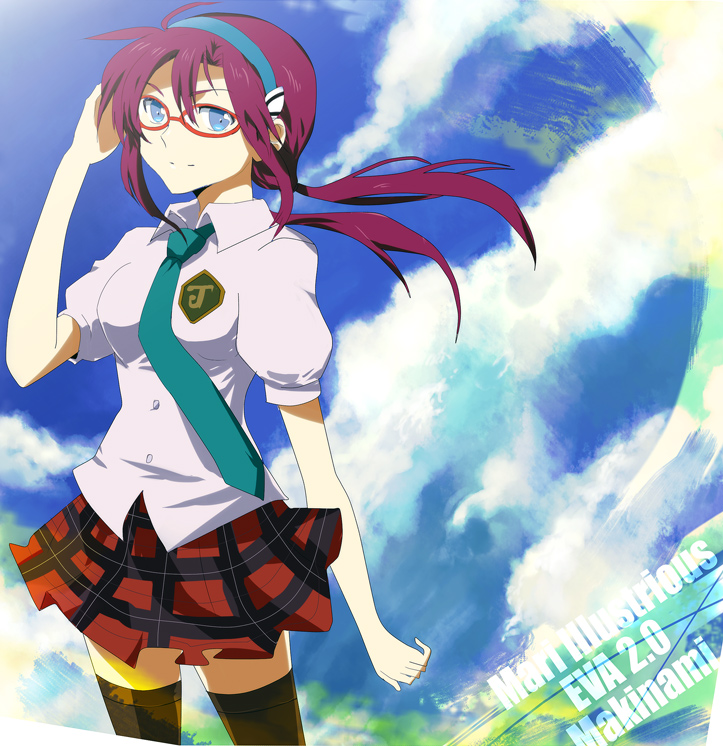 makinami mari illustrious (neon genesis evangelion and 2 more) drawn by meru