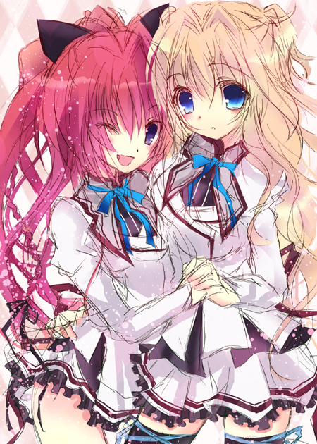 inui sana and sena airi (mashiroiro symphony) drawn by houkiri_nemu