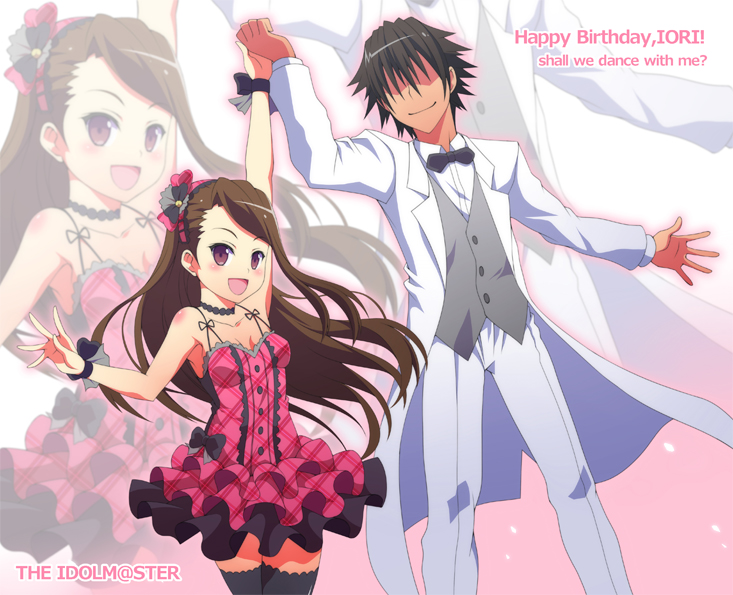 producer and minase iori (idolmaster) drawn by ookami_maito