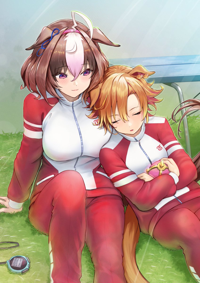 t.m. opera o and meisho doto (umamusume) drawn by nabe_puyo