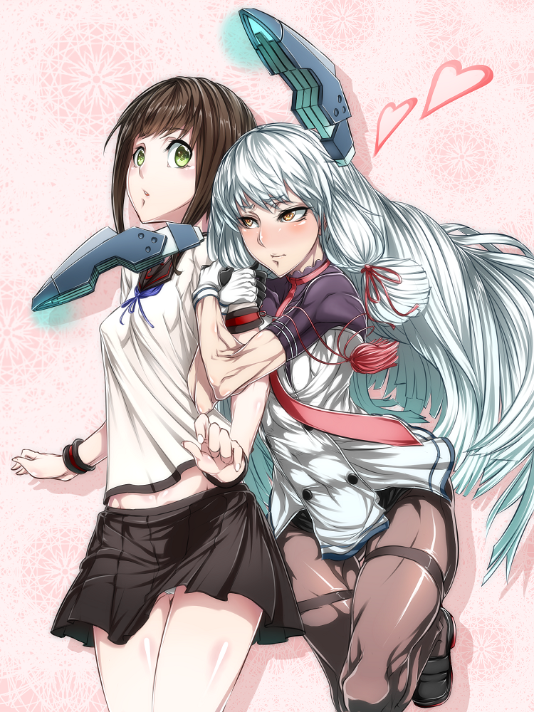 fubuki, murakumo, fubuki kai ni, and murakumo kai ni (kantai collection) drawn by hazuki_(5170712)