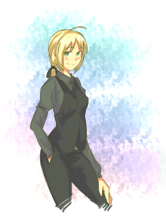 artoria pendragon and saber (fate and 1 more)