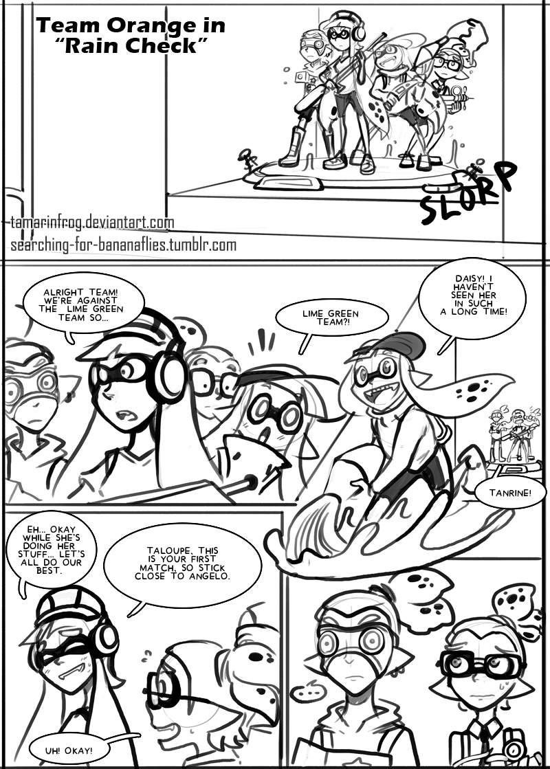 inkling player character, inkling girl, inkling boy, and clementine lanark (splatoon and 1 more) drawn by tamarinfrog