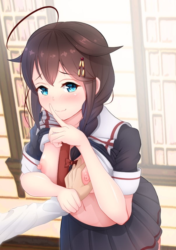 shigure and shigure kai ni (kantai collection) drawn by rumachi