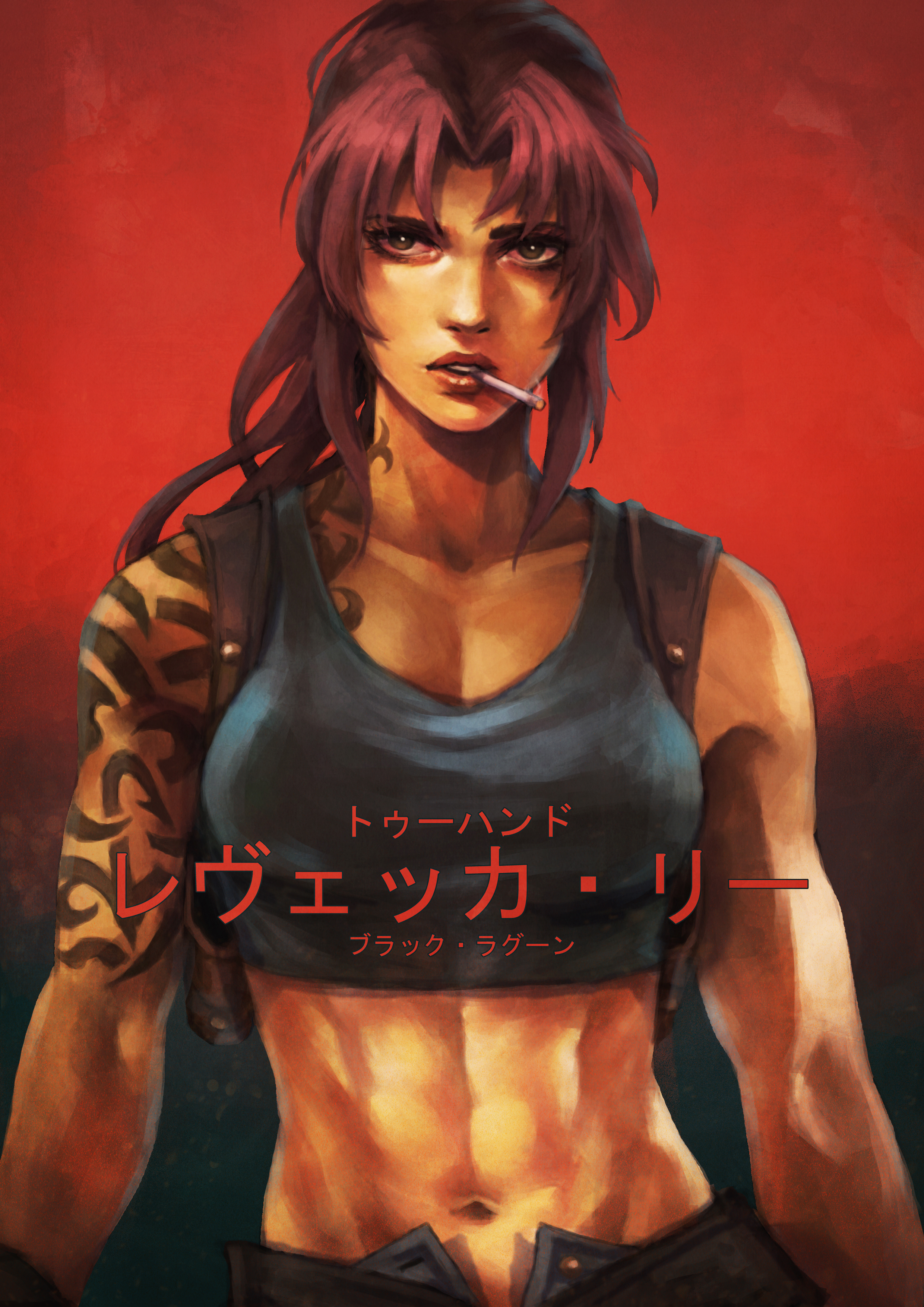Revy Black Lagoon Drawn By Monori Rogue Danbooru