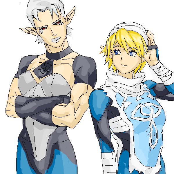 princess zelda, sheik, and impa (the legend of zelda and 1 more) drawn by masukishi