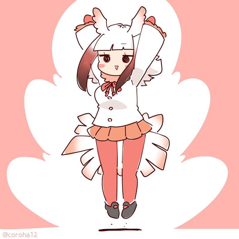japanese crested ibis (kemono friends) drawn by coroha